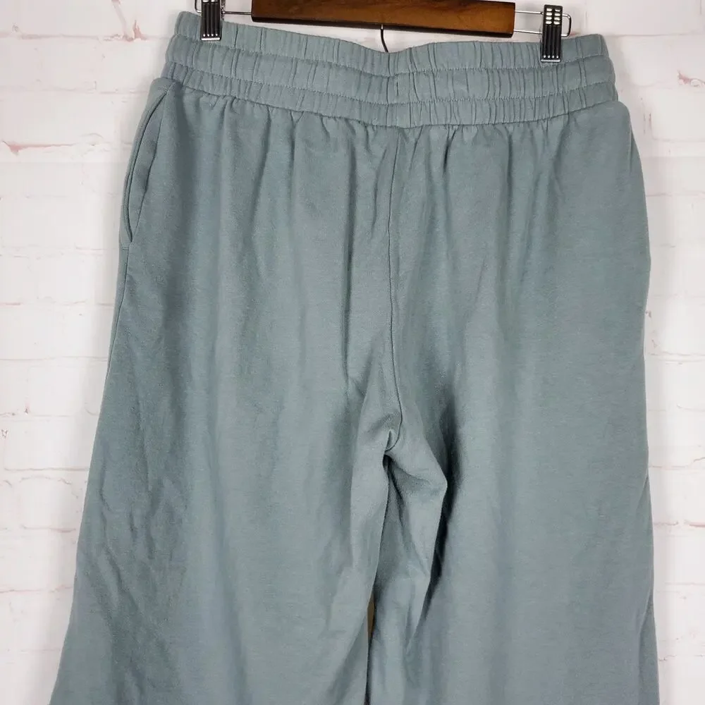 Nike Yoga Big Kids Girls Wide Leg Sweatpants XL Gray Pull On Fleece 26